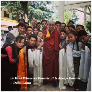 Tenzin With H.H. The 14th Dalai Lama